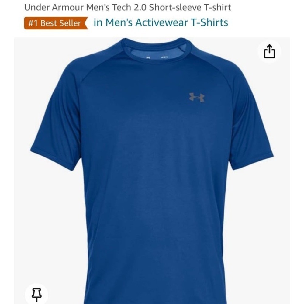 NEW Under Armour Men’s Tech 2.0 Short-sleeve T-shirt SIZE LARGE standard
