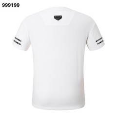 NWT Philipp Plein Animal Diamond Emblem Black/White Merino T-shirt