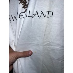 Vintage Kiwi Bird Shirt New Zealand Graphic Promo White Short Sleeve Tee Medium