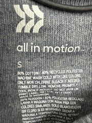 All In Motion Shirt Mens Small Blue Waffle Henley Thermal Long Sleeve NWT