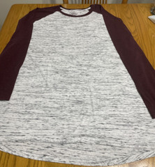 Foundry Supply Co Size 3X Wine Gray Long Sleeve Pullover Jersy T Shirt