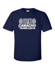 CAMACHO / Not SURE 2016 T-SHIRT Idiocracy Movie Anti Trump Democrat Funny Mens