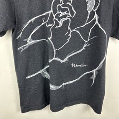 Vintage Fubu Platinum Fat Albert T Shirt XL Big Graphic Made in USA Gray Logo