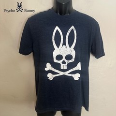 Psycho Bunny Logo T Shirt 20″ armpit to armpit Cotton blend No size or fabric
