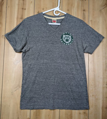 Homage Ohio University Bobcats V-Neck T-Shirt Men M Gray Tri-Blend Soft USA Made
