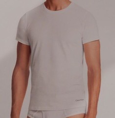 1 CALVIN KLEIN MENS 100% COTTON T-SHIRT /UNDERSHIRT WHITE CREW NECK S M L XL XXL