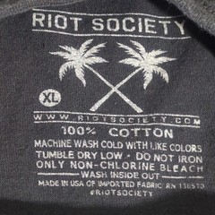 Riot Society “I’ll Pray For You” T-shirt S/S Black Men’s XL (Read)