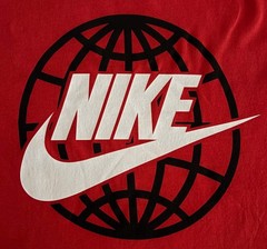 Nike Futura World Wide Sport T-Shirt Varsity Red/Black/White Men’s Large 2XL 3XL
