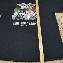 Aerosmith 2015 Blue Army Tour concert tshirt Mens Large Retro Rock Band Tee