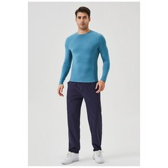 Men’s Autumn Fitness Long Sleeve Clothes Outdoor High Stretch Form Fitting Top