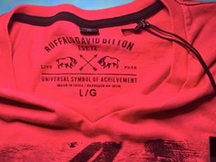 Buffalo David Bitton Styled To Lead Pink Graphic V-Neck T-Shirt NWT Men’s Size L