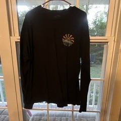 Salt Life Men’s Black Long Sleeve Crew Neck Graphic Print T-Shirt, Size XL