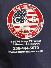 Brand New Comfort Colors Men’s Navy Size L C&B Farm + Outdoors USA Flag T-Shirt