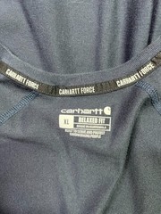 Carhartt Force Men’s XL Relaxed Fit Midweight Long-Sleeve Pocket T-Shirt Navy
