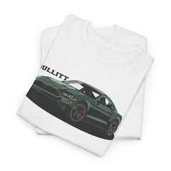 DigiRods Ford Bullitt Edition Mustang GT 2019 Model Cartoon Car White T Shirt