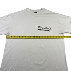 VTG Panama Jack Myrtle Beach Men’s Single Stitch S/S T-Shirt Ivory • USA • Large
