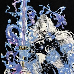 VTG 90s Lady Death Chaos Comics Anime Fashion Victim Black XL Shirt Mike Deodato