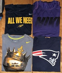 Lot Of 32 Mens Nike T-Shirts Mixed M L XL Light Wear NBA NFL NCAA Etc Athletic