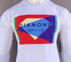 New Diamond Supply Co. Men’s Geometric Size LARGE T Shirt Raglan RDAM-207