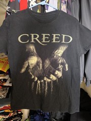 Creed hands and sands tour official merch graphic band tee shirt m/s