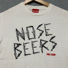 Full Send Nose Bleed T-shirt Adult Medium White Short Sleeve
