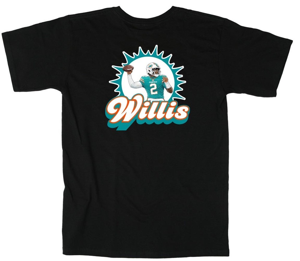 Malik Willis Logo Dolphins Shirt T-Shirt