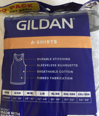 NWT Gildan 10 Pack Of A Shirts TANK T Tee Shirts Men Tagless Black and Gray