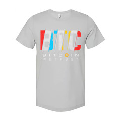 Bitcoin We Trust Graphic T Shirt Unisex Apparel Featured Crypto Currency Tee For