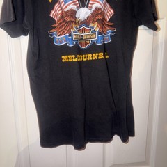 Vintage 1986 Harley Davidson 3D Emblem Eagle Untamed Legend Rare Melbourne Fl