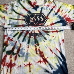 Southpole Tie Dye T-Shirt Mens Large White Blue Green red Pattern No tag