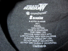 Mobile Suit Gundam Wing Trowa Size XXXL Long Sleeve T-Shirt 3XL Anime