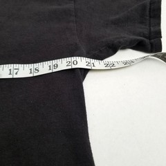 Hanes Comfort Soft Crew Neck Tee Size L Black Cotton Classic Minimal Casual