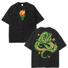 Drag0n Ball Retro Shenron Anime Fans And Lovers Streetwear Tshirt