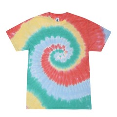 Tie Dye T-Shirts Multi-Color Kids & Adult Short Sleeve Cotton Colortone