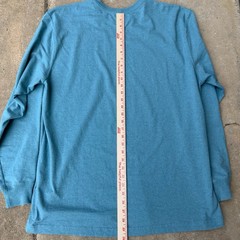 Carhartt Loose Fit Heavyweight Long Sleeve Logo Original Blue Men’s Large