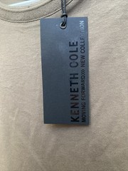 Kenneth Cole Men’s Brown Large Short Sleeve Crew Neck Cotton T-shirt NWT $49