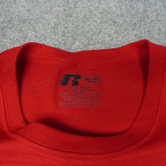 New Russell University of Wisconsin Men’s T-Shirt Red 2XL Cotton