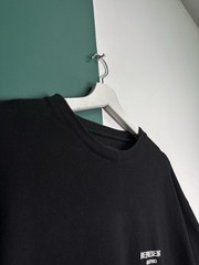 Represent T-Shirt Black Small Logo Embroidered Tee Mens Size S Streetwear