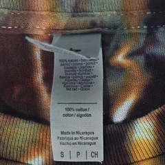 Geode Ice Tie Dye T-Shirt Gildan Adult S Small Orange Brown Earthy Handmade New