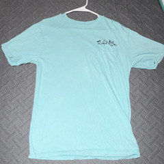 Salt Life Men’s Light Blue Graphic Logo Chest Pocket Cotton Crew Neck T-Shirt M