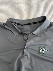 Adidas Grey Dallas Stars Climacool Men’s 4XL Collard T Shirt