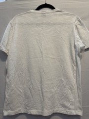 BOSS Hugo Boss Men’s S White Cotton V-Neck Short Sleeve Regular Fit Tee Logo