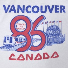 Vintage Expo 86 Vancouver Canada Shirt Size Large Future Fashions Lee Mar 1985