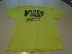 Vasco Asphalt Paving T-Shirt Construction Workwear Tee mens L yellow hi vis