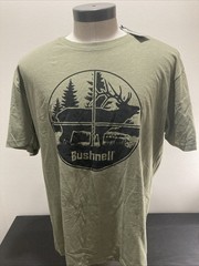 Bushnell Logo Men’s T-Shirt Green New with Tags XL Optical
