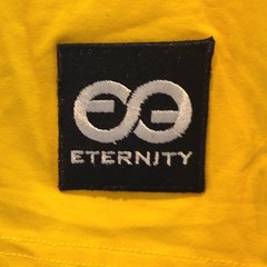 Eternity BC AD Mens XL T-Shirt Yellow Black Ombre Iridescent Bear Graphic Tee