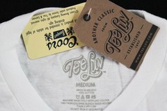 Tee Luv Unisex Adult’s Coors Banquet Beer Front Back Tee EJ3 White Medium NWT