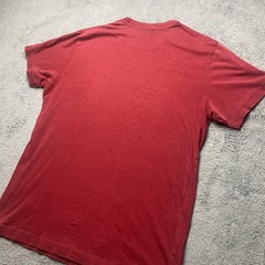 Hollister Tshirt Men’s Red Logo Crew Neck Short Sleeve Cotton Poly Blend Size M