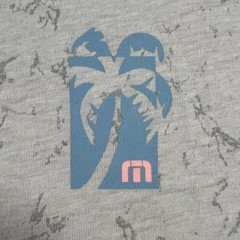 Travis Mathew Shirt Mens XL Extra Large Gray Short Sleeve Crew Casual Outdoor
