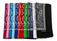 FANNI YOUPIN 100% Cotton Fine thick Bandanas Fashion Scarf for Men Women Pais…